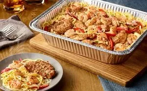 Chicken and Shrimp Carbonara Serves 4 – 6