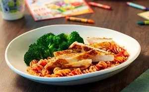 Kids Grilled Chicken with Rotini Pasta Marinara
